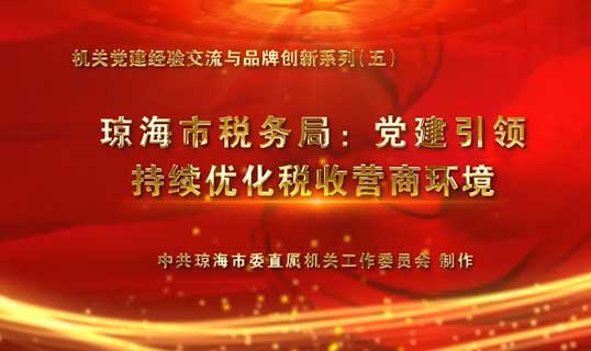 琼海市机关党建经验交流系列（五） | 琼海市税务局：党建引领铸税魂 优化服务促发展