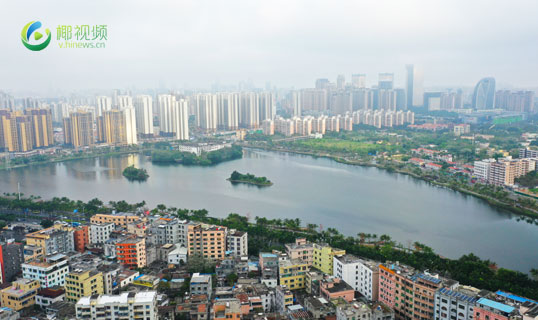 瞰海南 | 海口城区水系之红城湖：市民游客运动休闲好去处（海口红城湖简介）
