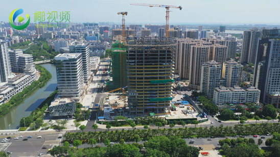 瞰海南 | 海口中交国际自贸中心项目塔楼钢结构施工突破100米（海口中交国际自贸中心多高）