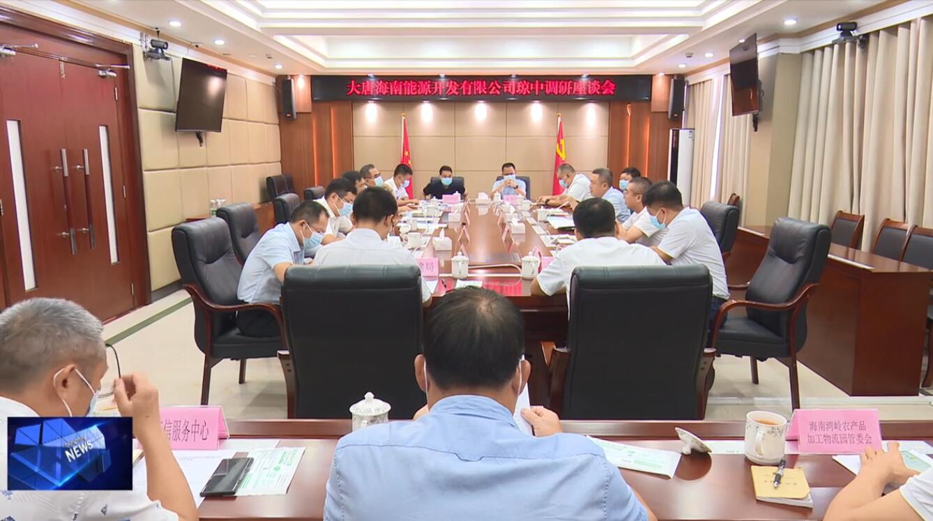 大唐海南能源开发有限公司琼中调研座谈会召开（大唐海南能源开发有限公司总经理）