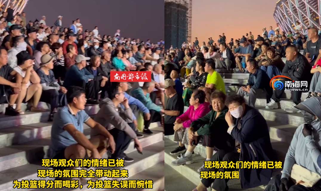 “威特杯”2024海南东方“村BA”篮球超级联赛现场人头攒动，座无虚席